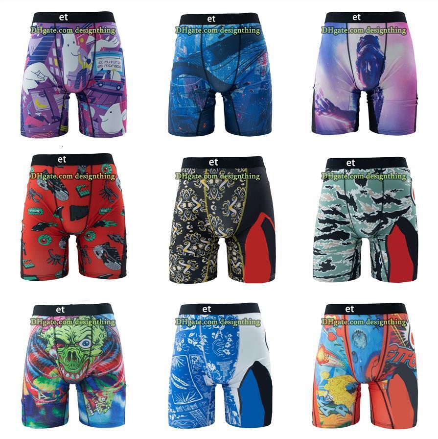 Boxer Style Men Swim Shorts Cartoon Printed Trunks Quick-Dry Design Plus Size S-3XL High Elastic Fitness Beachwear-image-1064053778