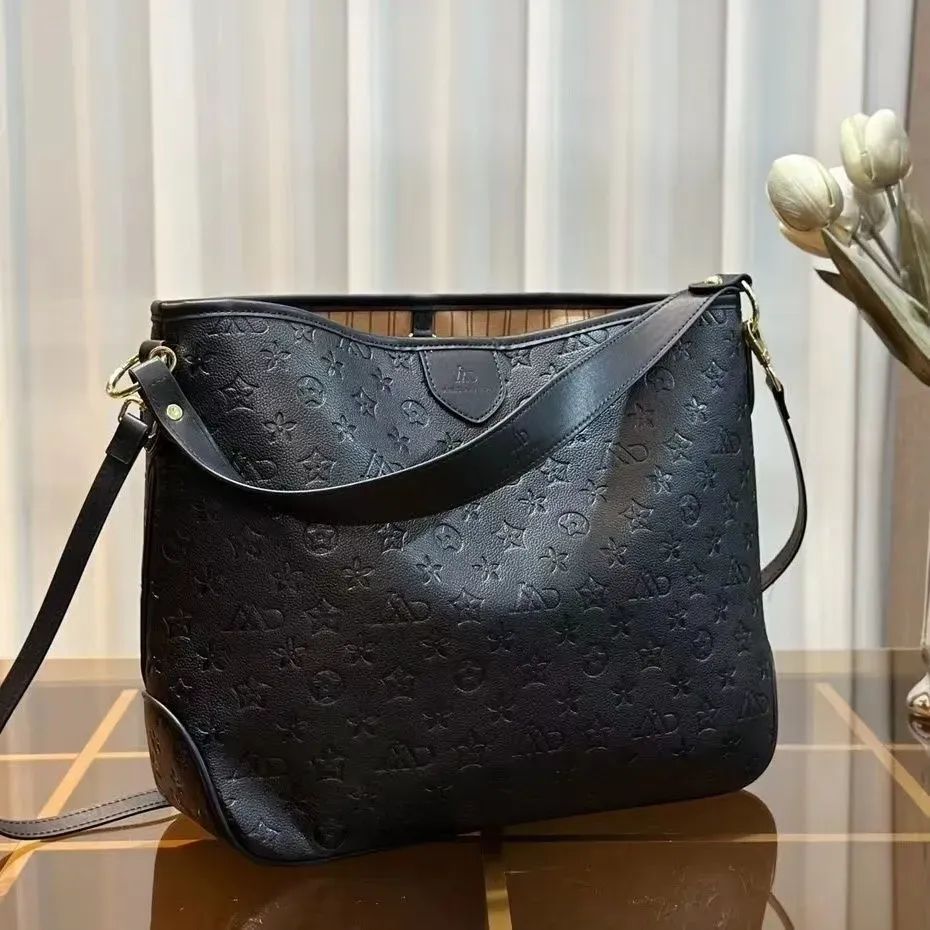 High Quality Designer Bag The Tote Bag Woman Large Handbags Leather Shopping Purse Women Luxury Classic Flower Checked Shoulder Bag 10A