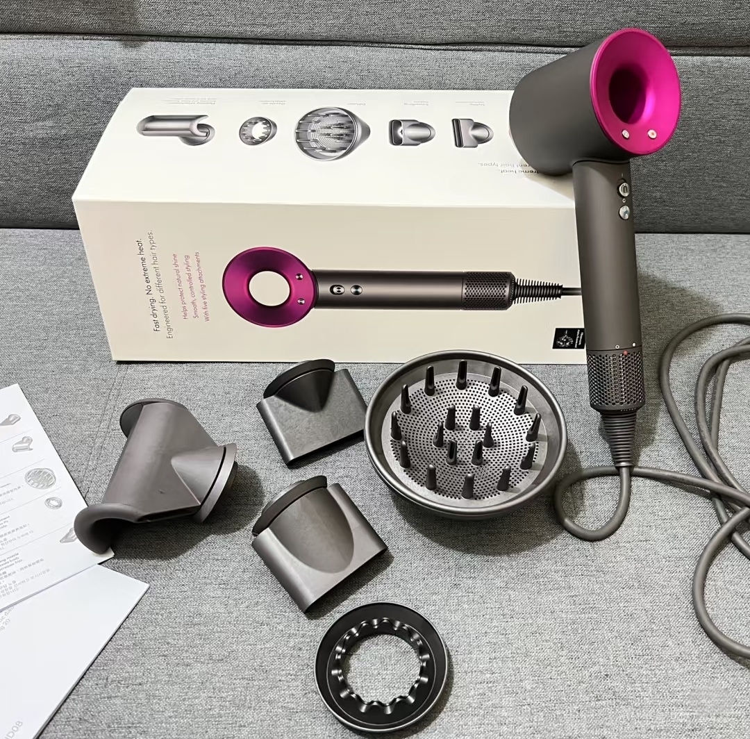 5 Styling Nozzles Salon Dryer Pro System Gentle Heat Tech for Healthy Scalp Care Natural Shine Protection Fast Drying Hair Blower portable-image-1067123411