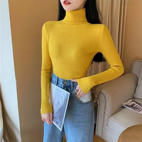 A191 Winter fashion casual women's clothing women's pullover slim basic tops women's cardigan knitted women's sweater can be cus