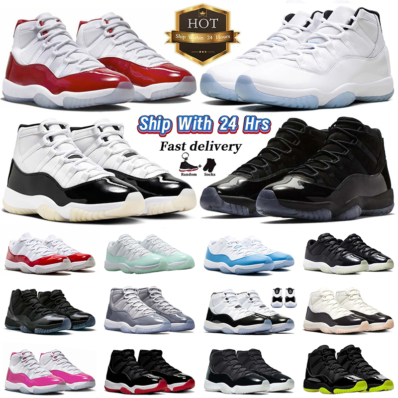 with box 11s cherry high basketball shoes cool grey cement grey low 11 man jubilee concord snake skin pink bred gamma University Blue designer sn-image-940331420