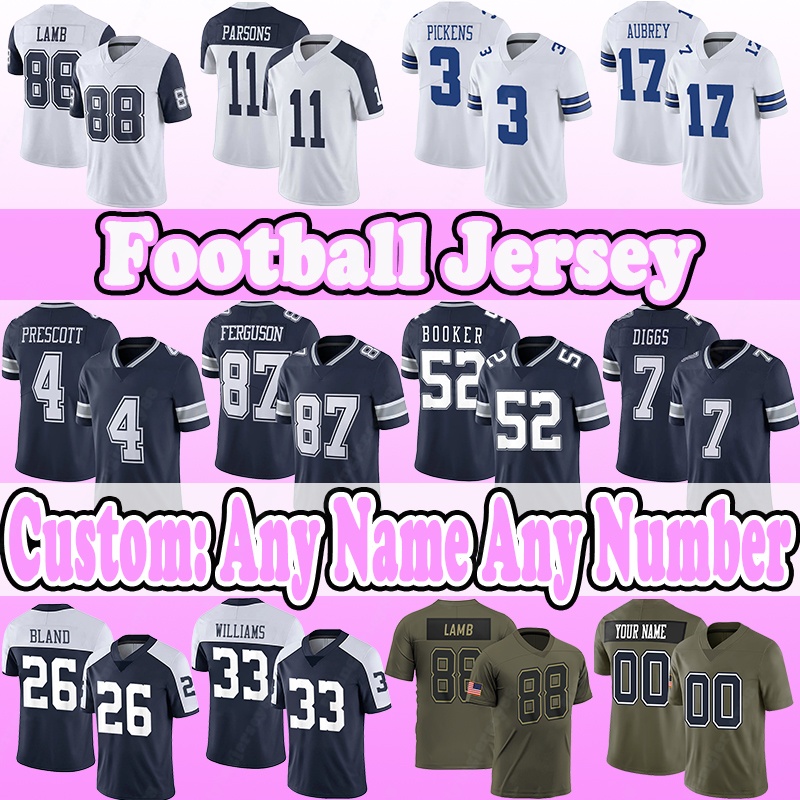 88 CeeDee Lamb Football Jerseys 3 George Pickens 11 Micah Parsons 17 Brandon Aubrey 87 Jake Ferguson 52 Tyler Booker 7 Trevon Diggs 26 DaRon Blan-image-923114464
