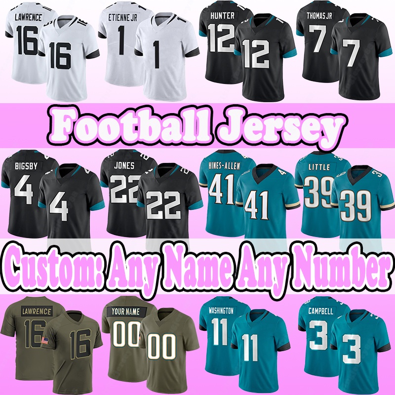 7 Brian Thomas Jr Football Jerseys 12 Travis Hunter 16 Trevor Lawrence 1 Travis Etienne 4 Tank Bigsby 22 Jarrian Jones 41 Josh Hines-Allen 39 Cam-image-923107956