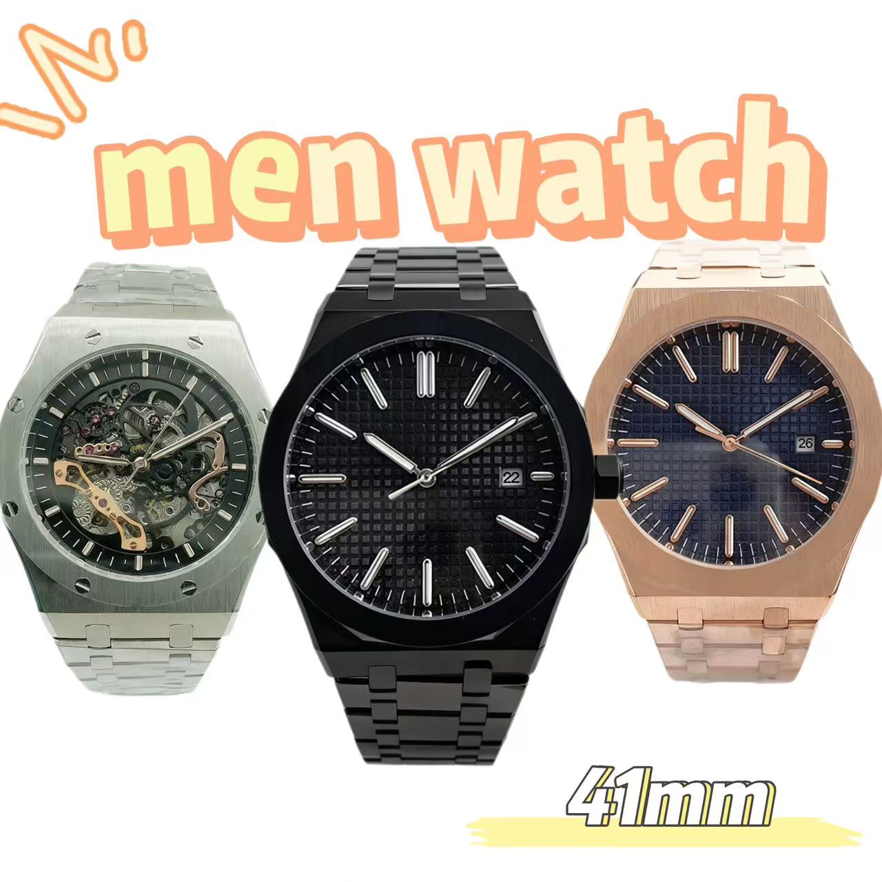 mens watches 2813 mechanical movement skeleton designer watches 41mm 33mm quartz women Classics luxury sapphire luminescent relojes Die designeruhr.