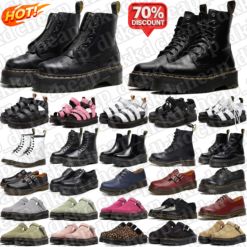 free shipping Designer Chunky Heel Ankle Boots durable sandals for men women Mules nubuck leather Comfortable boot Vintage Streetwear shoes black-image-949706424