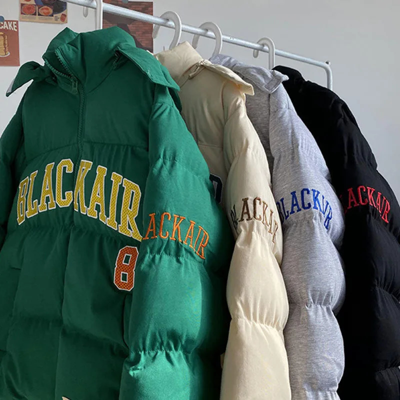 Thickened Bread Padded Jacket Mens Detachable Cap Hiphop Women Retro Winter Zipper Couple Loose Hooded Cotton Padded Coat Tops 250929BJ