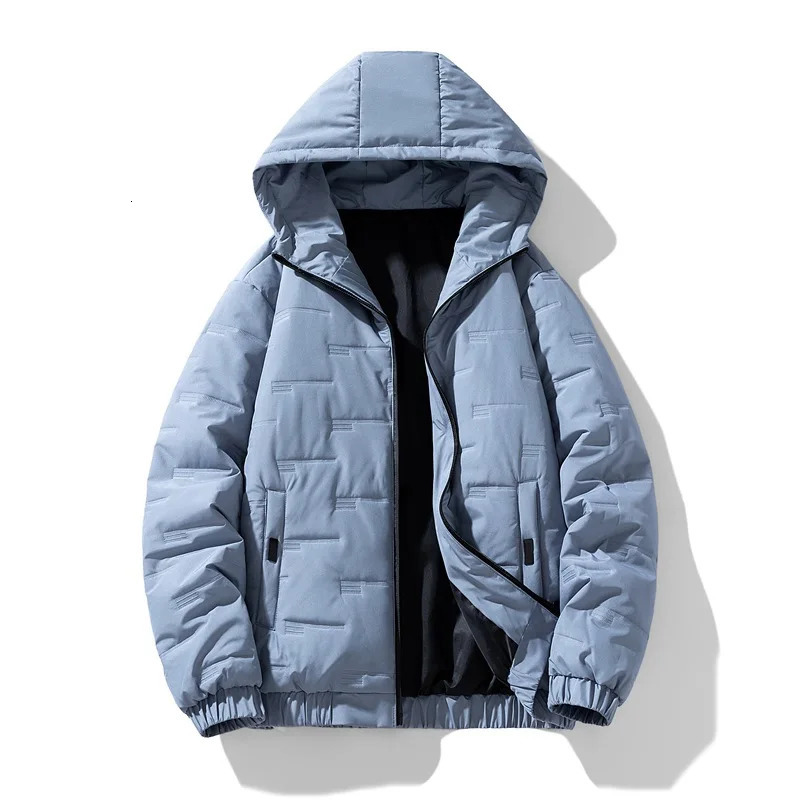 Autumn and Winter Work Clothes Parkas Cotton Mens Cotton Jackets Slim Fitting Hooded Fashionable Coat 250929BJ