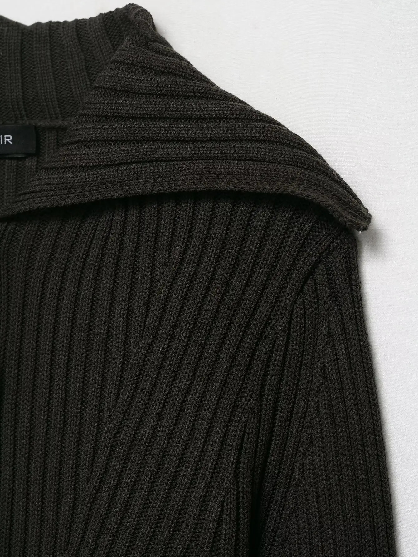 Fall 2025 Womens Collection Ribbed ButtonUp Knit Cardigan Casual Style Large Lapel SingleBreasted LongSleeve Cardiga 250930 92