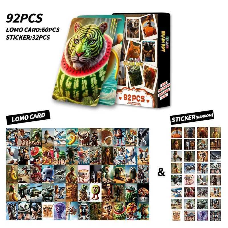 92pcs Tralalero Tralala Cards Tungtung Sahur Brainrot Anime Card Kids Party Game New Photo Collection Children Classic Toys Gift L2510074JI0-image-1078599851