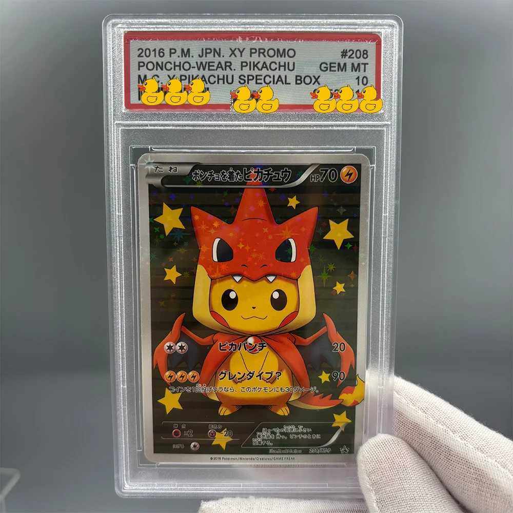 DIY Card Collection Card 2016 PM JPN XY PROMO PONCHO WEAR 10Points Card Anime Game Gift L251007XN5D-image-1078581862