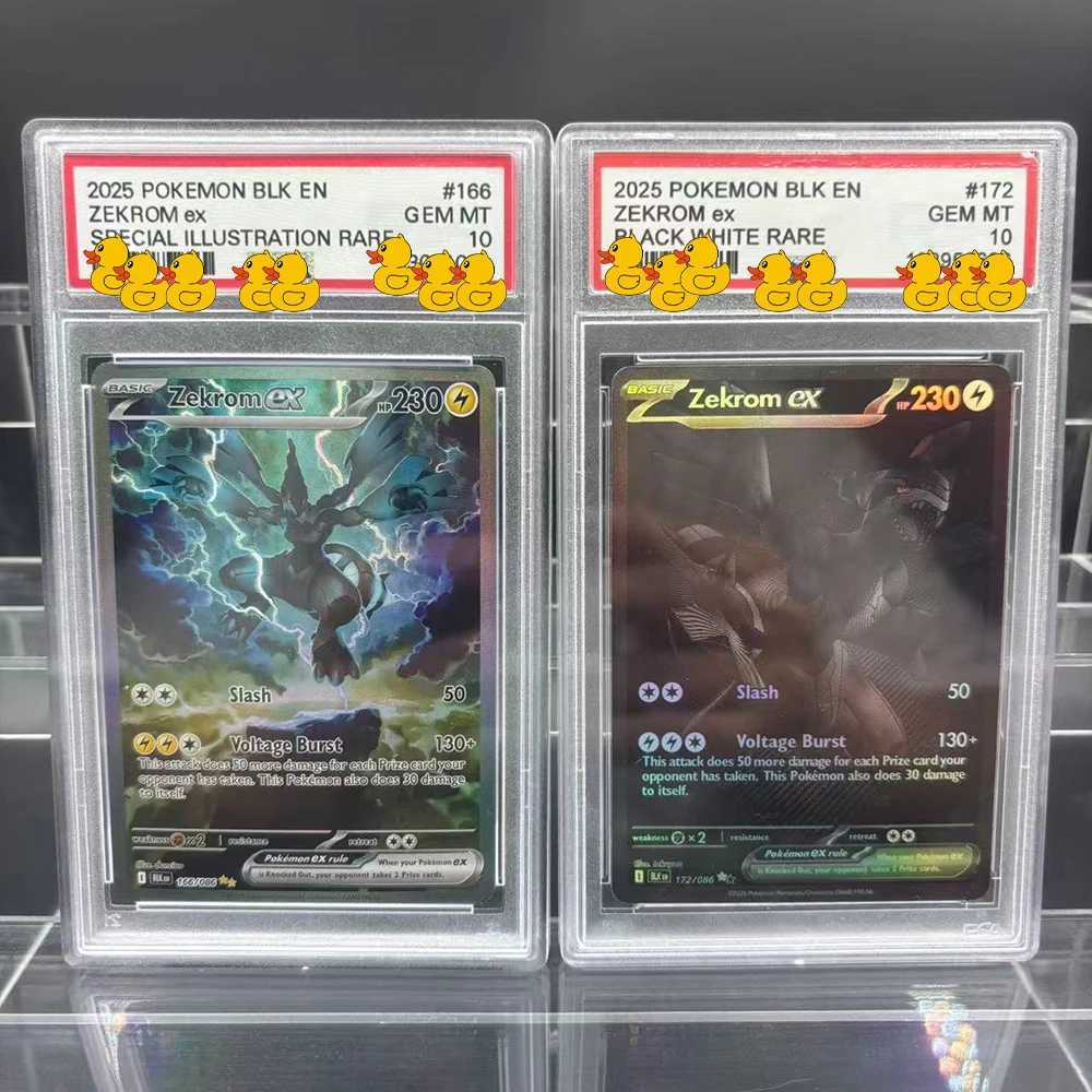 DIY Card Collection Card 2025 BLACK WHITE RARE RESHIRAM ZEKROM 10Points Card Anime Game Gift L2510076S11-image-1078592963