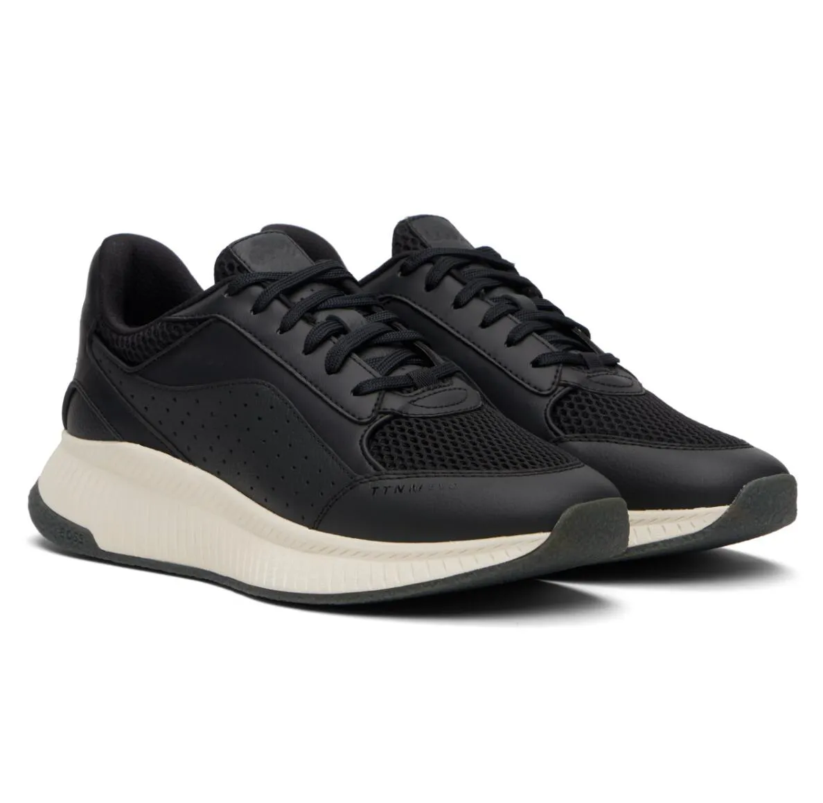 Luxury Brand Men's TTNM Evo Fishbone Sole Sneakers Low-top Mesh Grained Faux-leather Trainers Breathable Man Runner Sports