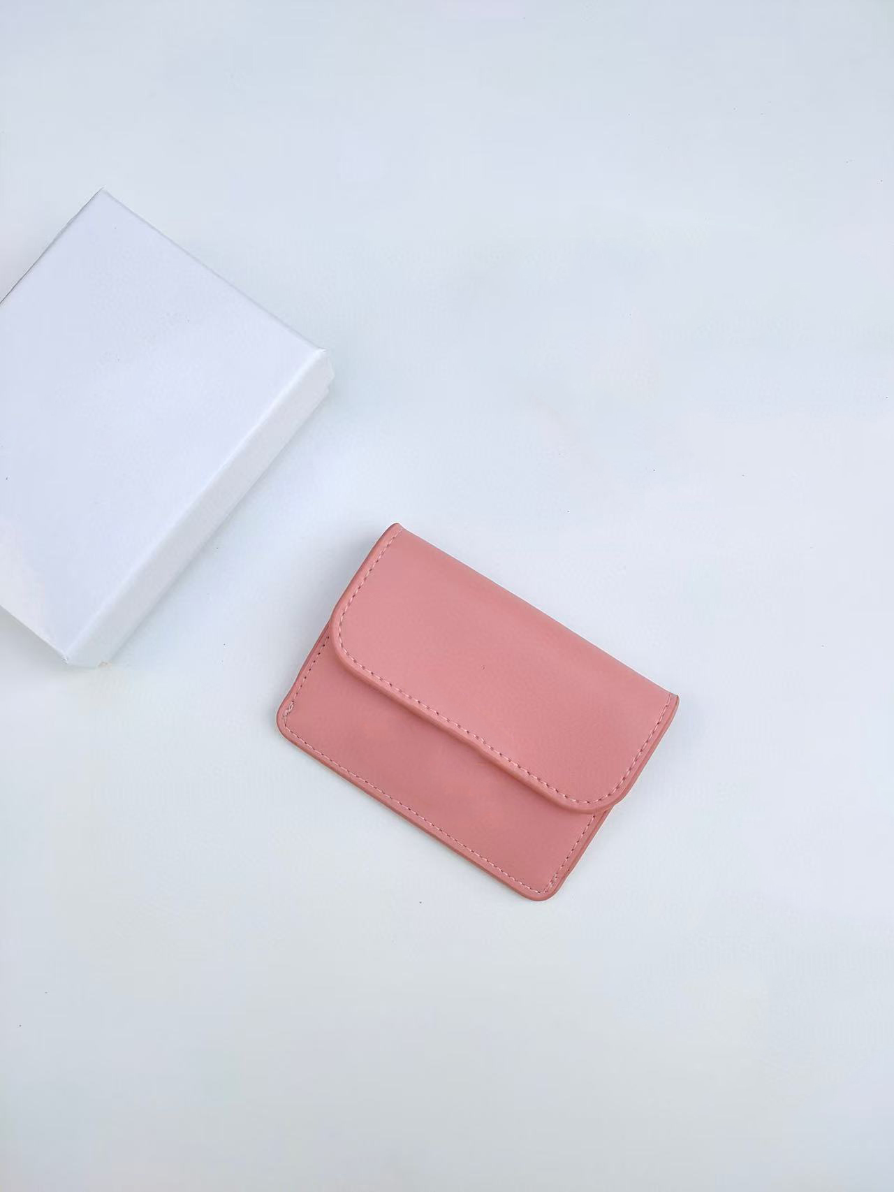 Luxury fashion designer wallet, women's simple classic leather wallet, credit card coin storage bag, with dustproof bag and packaging box.