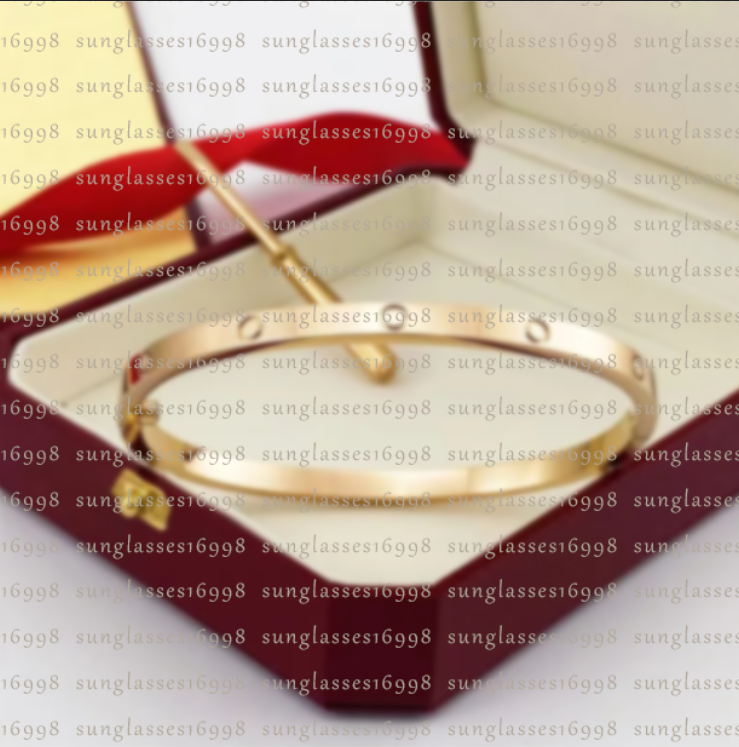 Nail Bracelet Bangle Designer Jewelry luxury classic fashion bracelt oval Moissanite18k gold silver rise stainless steel cuff braclet jewlery for wo