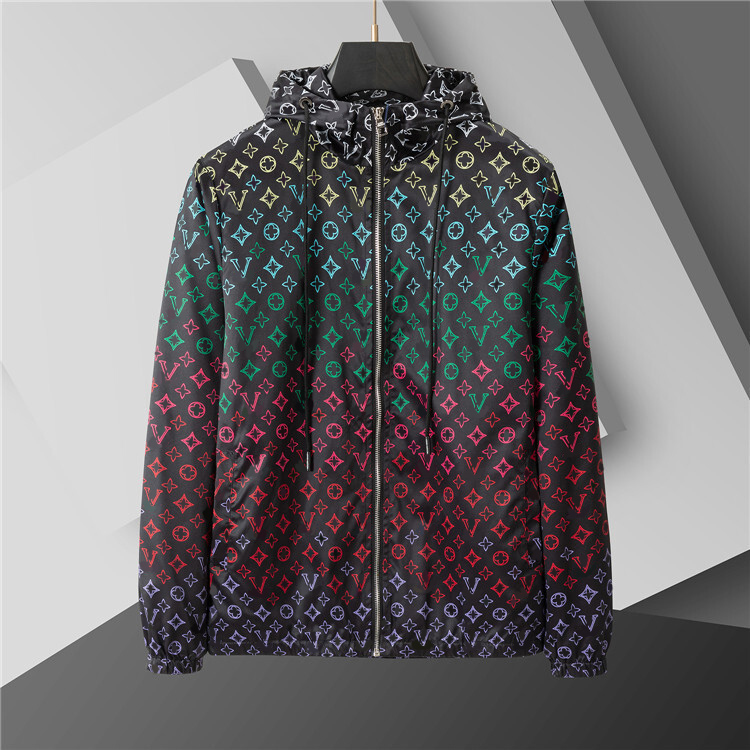 The latest fashion men's digital printing jacket in spring and autumn 2026 Fashion personality creative coat Trendy men's sports windbreak
