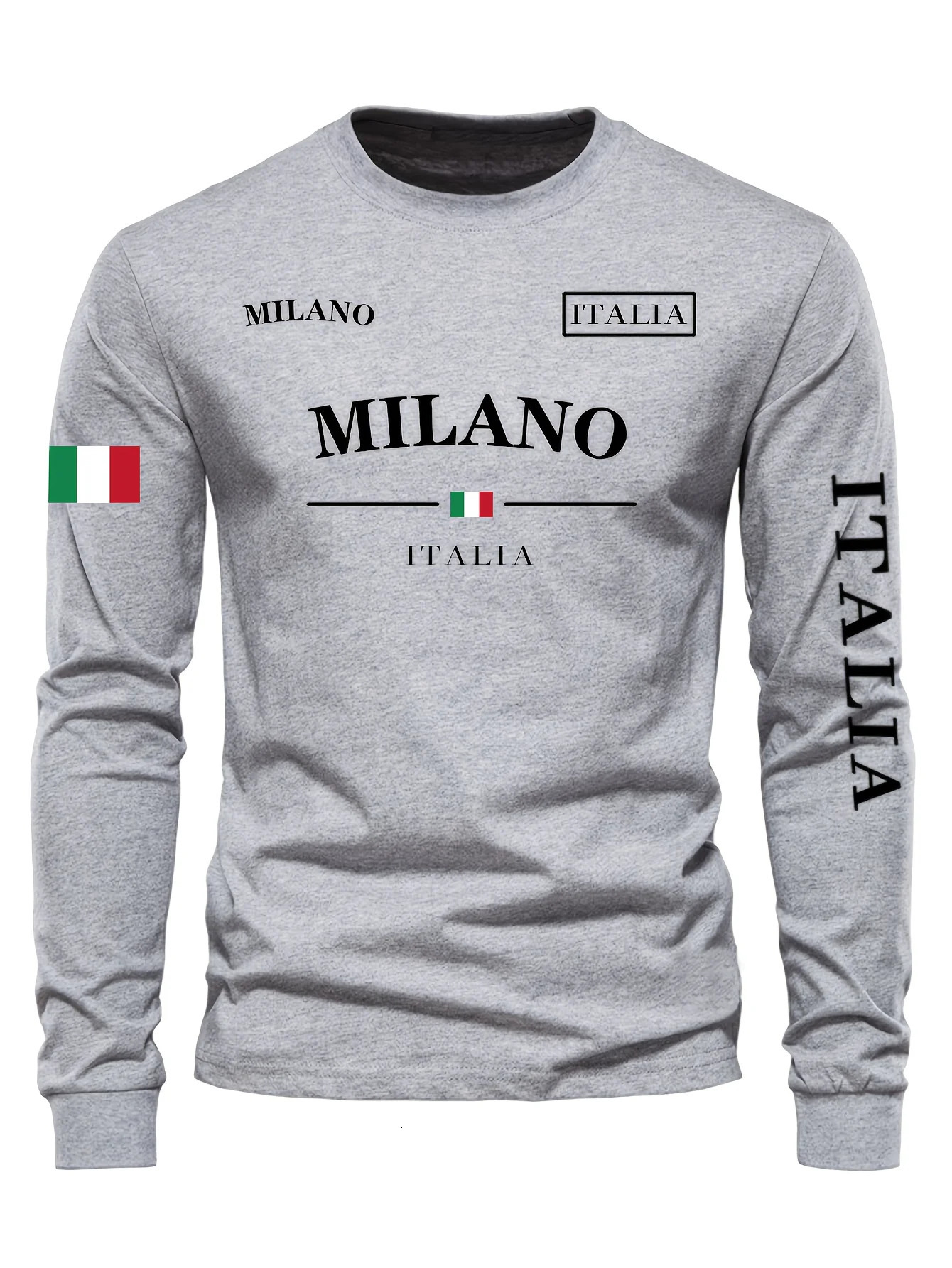 Mens Outdoor Leisure Sports Long Sleeve TShirt Crew Neck Autumn Bottom Shirt Machine Washable Versatile Fashion 250929