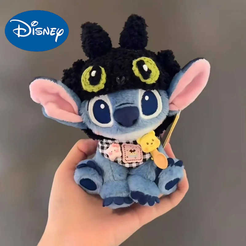 Disney 15cm Stitch Toothless Cute Cartoon Plush Toy Ornament Doll Bag Pendant Keychain Trendy Toys Holiday Surprise Gifts H251009-image-1079039518