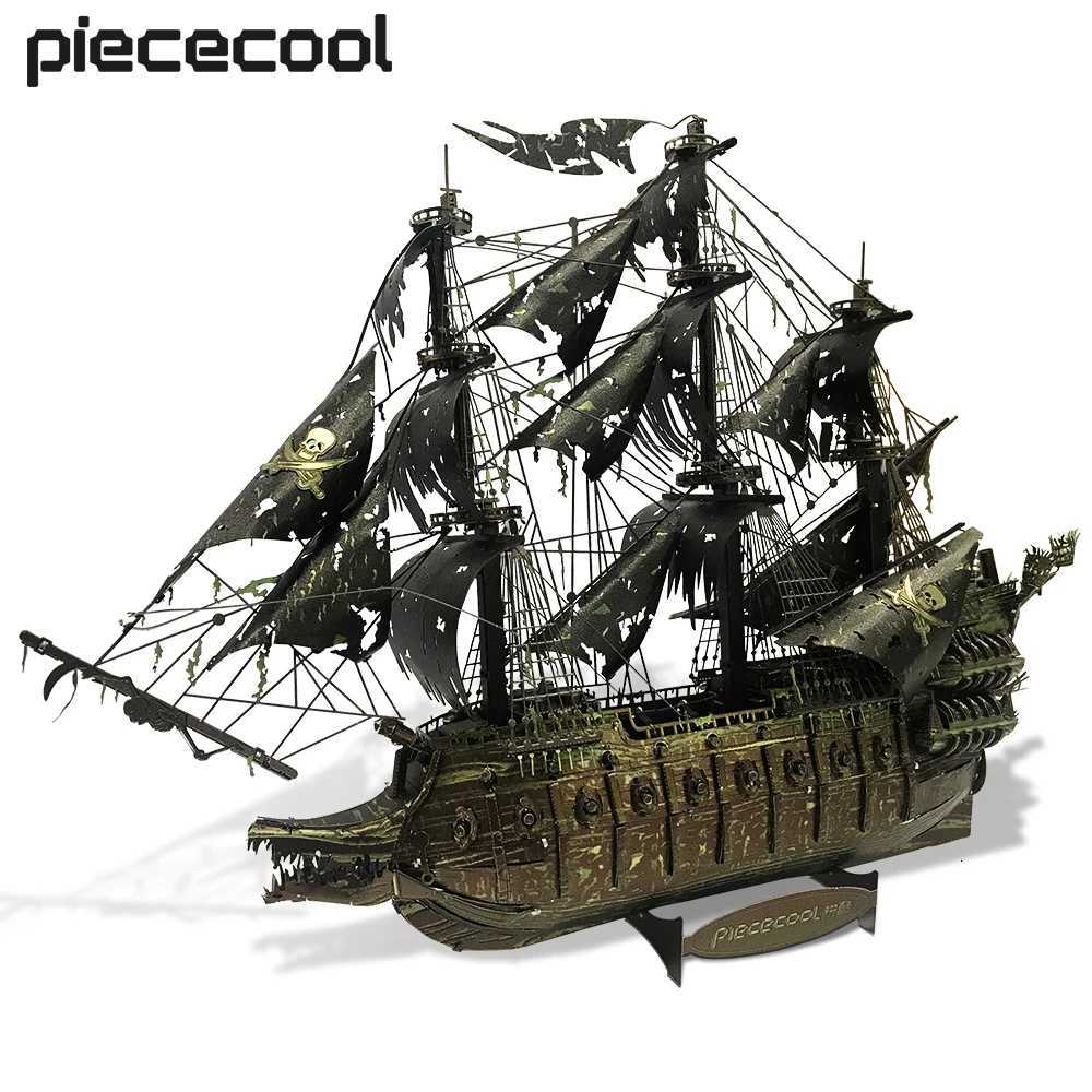 Piececool Model Building Kits The Flying Dutchman 3D Puzzle Metal DIY Set Jigsaw for Adult Gifts H251209-image-1087792067