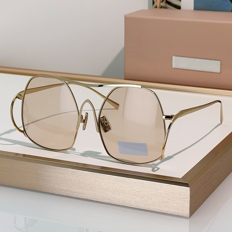 Designer Sunglasses For Women Men Fashion Metal Large Frame Eyewear A55 Luxury Sunglasses Outdoor Goggles UV400 Summer Glasses With box
