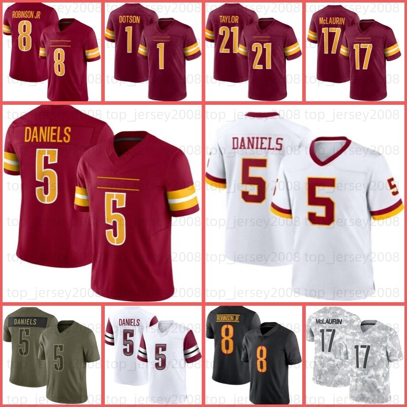 Sean Taylor 5 Jayden Daniels Terry McLaurin Football Jersey Deebo Samuel Sr Frankie Luvu Mike Sainristil Bobby Wagner Zach Ertz Zane Gonzalez Pay-image-987792571