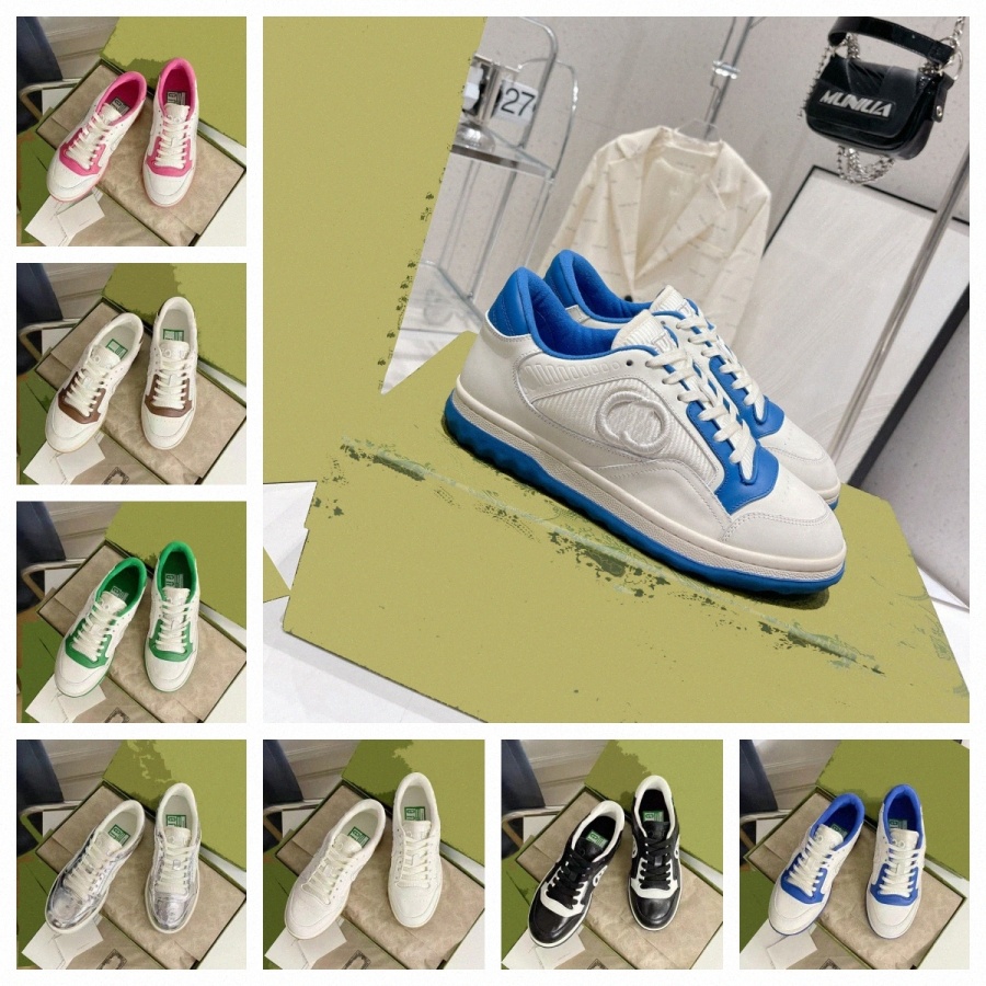 Designer luxe hommes femmes chaussures MAC80 baskets en cuir Vintage G paire brodée Sneaker B22 chaussure de haute qualité Mac80 imbriqué
