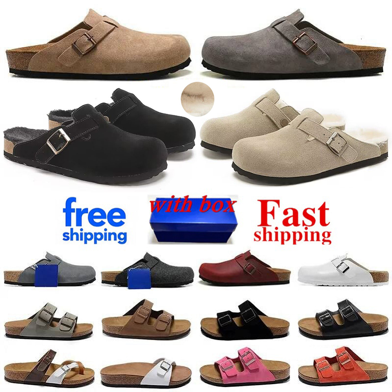 Free Shipping Designer Clogs Sandals Clog Slippers Cork Flat Fashion Summer Leather Slides Beach Casual Shoes Women Men Scuffs Sliders Sandale Mu-image-925463377