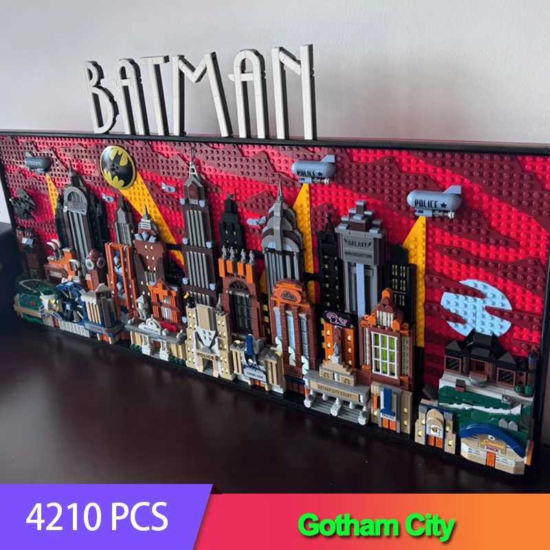 With Light The Animated Series Gotham City Skyline Building Block Model Moc 76271 Display Assembly Brick Toys For Boy Gift L2510092RYY-image-1079045252
