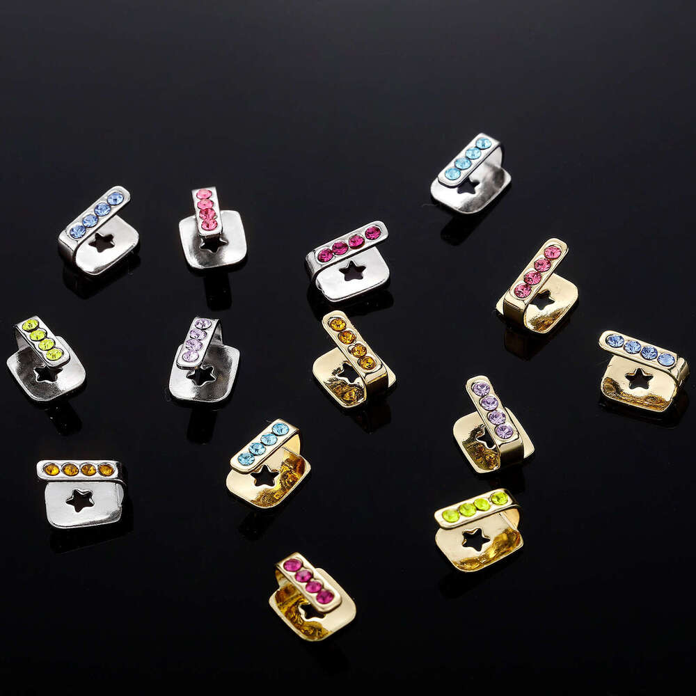 Four-Dia Gold Teeth Halloween Party Men's Hip-Hop Vertical Bar Single Personality Quirky Tooth Cap