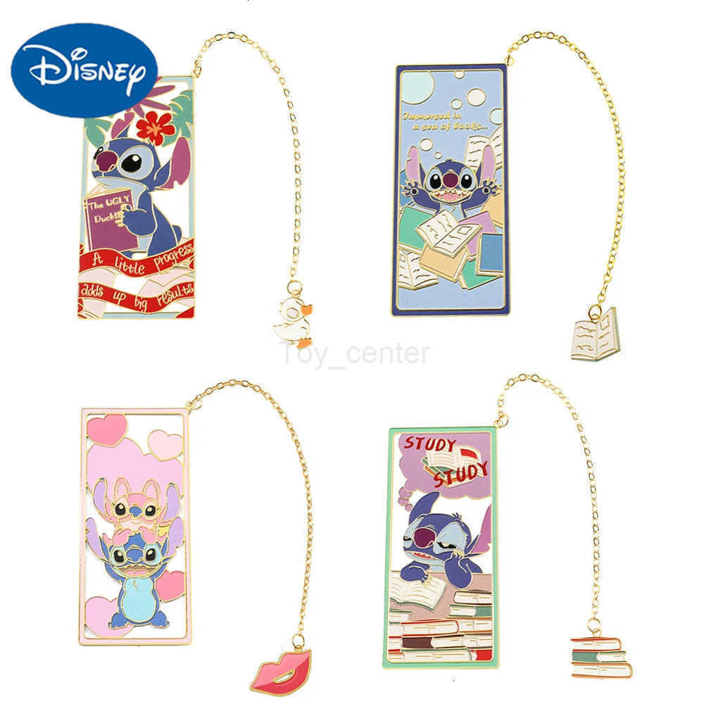 Disney designer Stitch Themed Metal Bookmark Set: Ideal Anime Memorabilia from Parent's To Childs Library H251119-image-1079082843