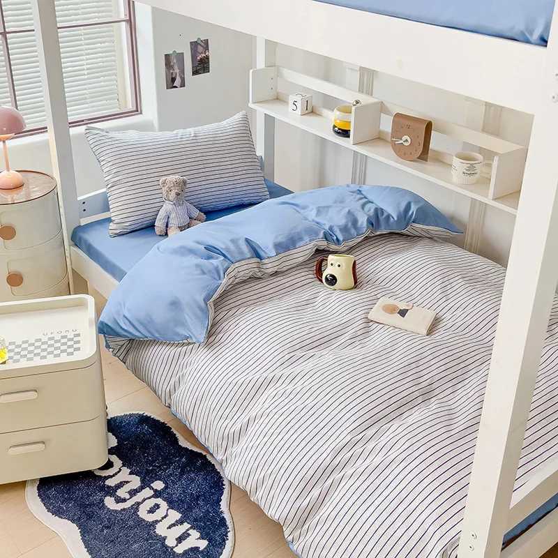 3pcs washed comforter Set for Bedroom Apartment Student dormitory Simple popular multisize 1pcQuilt cover 2pcs case H251011-image-1079317558