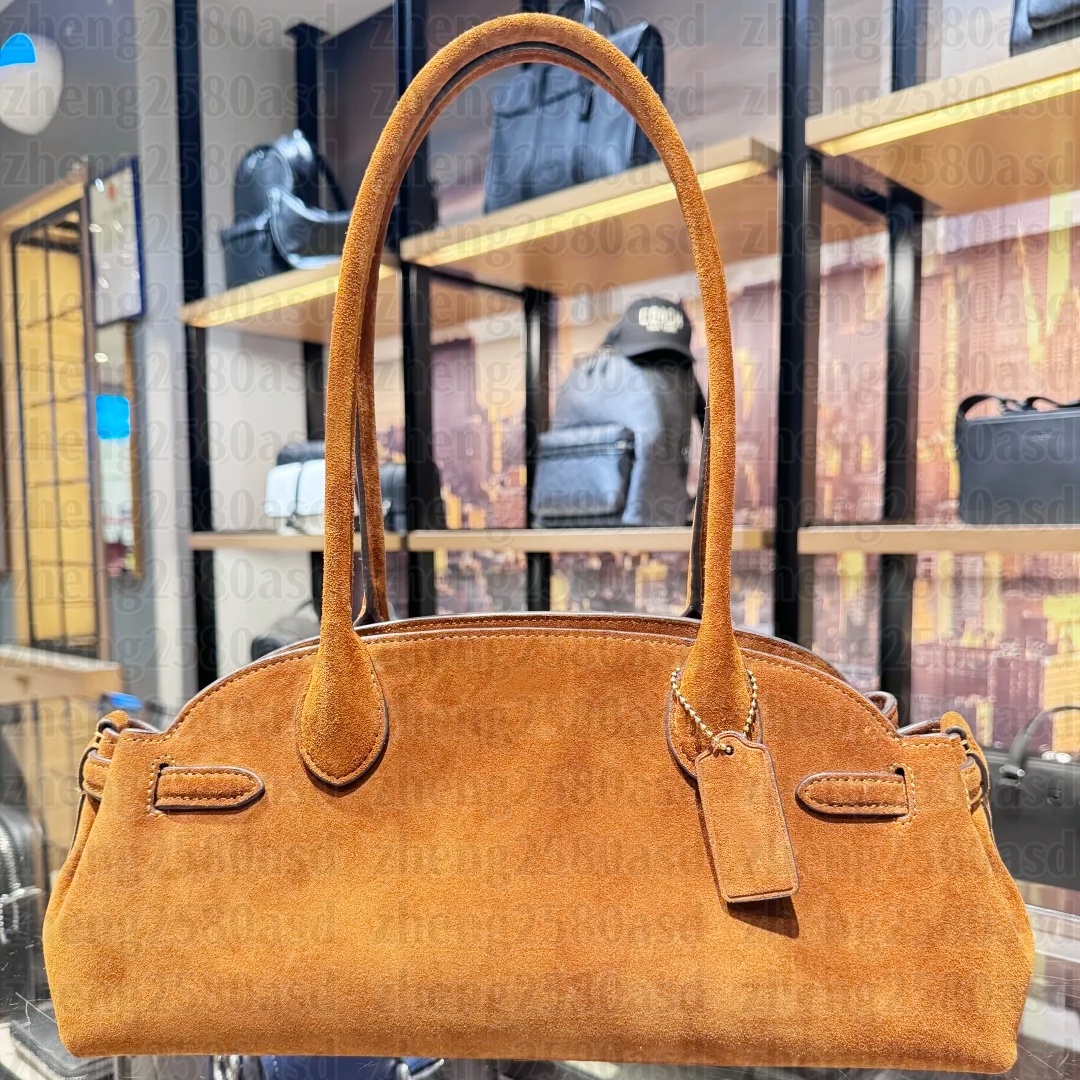 DHgate Suede empire bag Shoulder bag Black Brown leather handbag Luxury Designer tote bag Womens Mens work city trendy bag Top handle Crossbody Clut