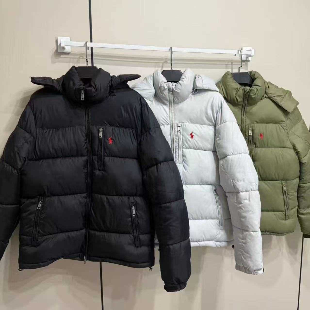 Version Horse Embroidery Unisex Hooded Thickened Windproof Waterproof Warm Cotton Jacket L251011498P