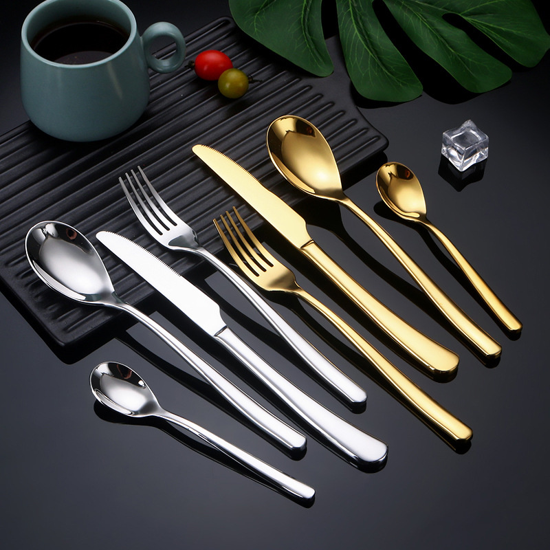 Silverware Stainless Flatware Cutlery Set Wholesale Dinnerware Tableware-image-1079243736