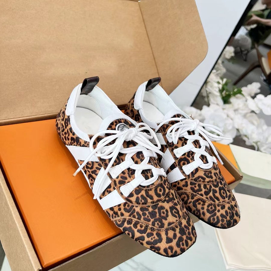 Designer ballet Sneakers Men Women Outdoor Low-top Casual Shoes High Quality Fashion genuine leather Lace up Sneaker classic Platform Trainers size