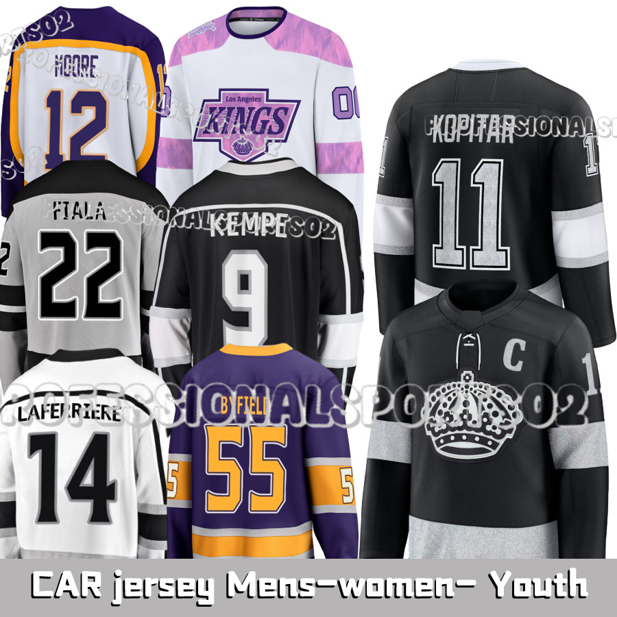 Los Angeles King Hockey Jerseys #99 Gretzky C #11 Kopitar C #22 Fiala Hockey Jerseys Drew Doughty Adrian Kempe Hockey Jerseys-image-940819175