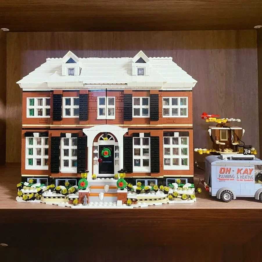 2025 New Ideas Home Alone House Model Building Blocks Bricks Ducation Toy for Boy Kids Christmas Birthday Gifts 3955 Pcs F2501011 W251104-image-1083048080