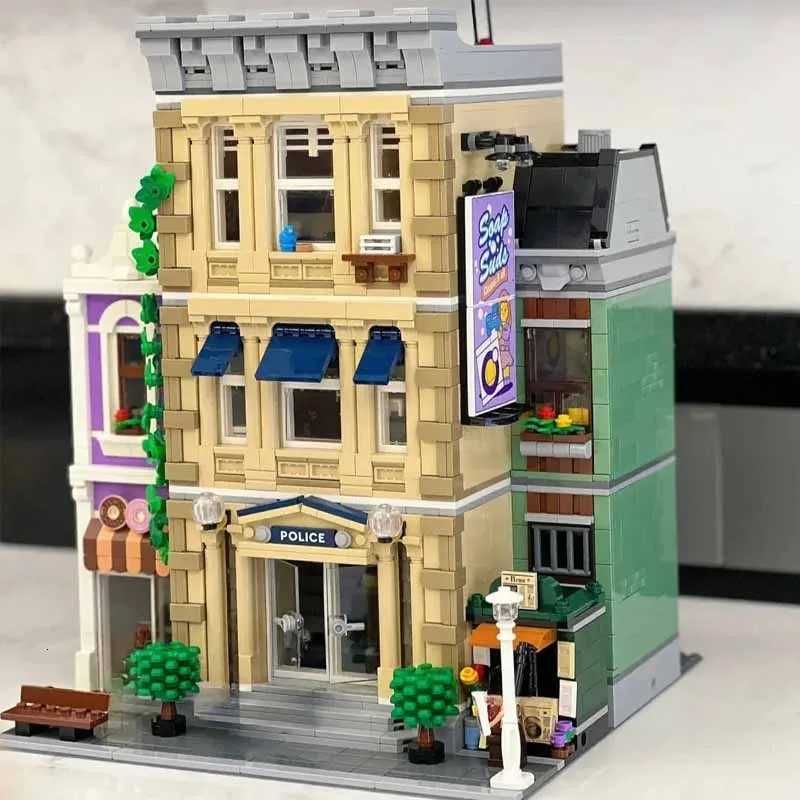 2923 PCS Optional Lights Pol Station Toy Building Blocks Bricks Birthday Christmas Gift Cpatible 10278 Ci StreetView J260514-image-1083504607