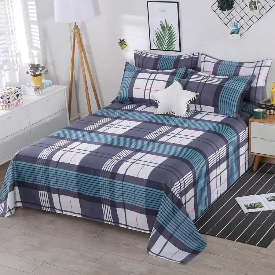 3pcsSet Home Textile Bed Sheet Set with cases Cotton Material Lovers Room Bedding Room Flat Sheet H2510114-image-1079329006