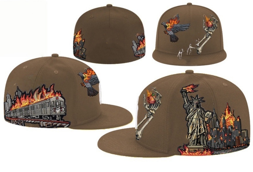 Designer Hat Fashion Street Hats baseball cap All Teams Flat Casual Fitted High Quality Letter Embroidery Cotton Outdoor Sport Print Full Closed Hat