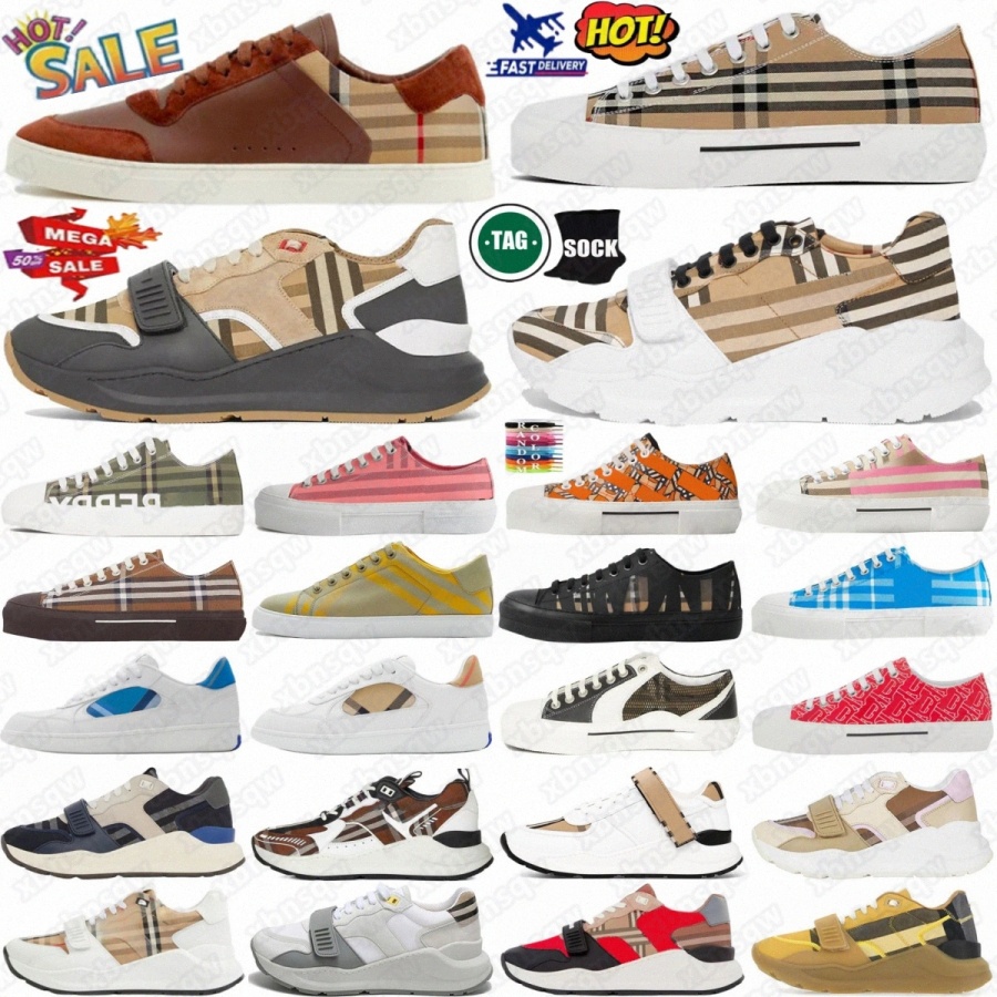 designer Ramsey Vintage Check shoes trainers sneakers panelled knit box cotton Archive Beige men women Suede House Leather Gabardine Print Monogram