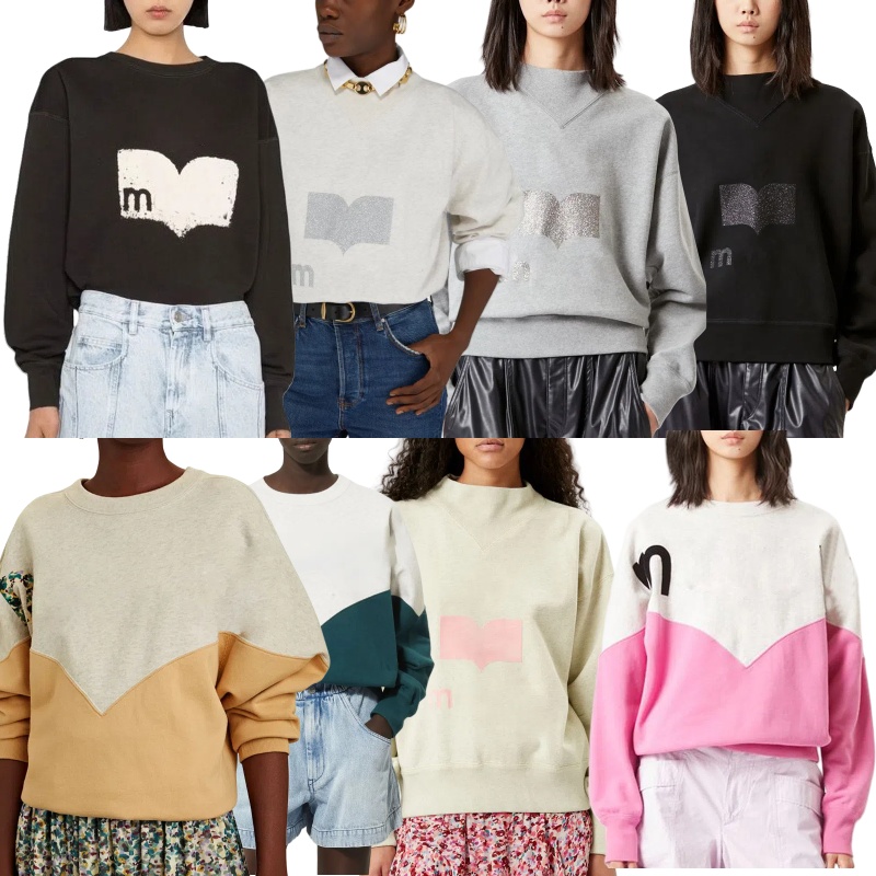 Women's Designer Sweatshirts 25 Spring Fashion Color Blocked Letter Plush Printed Casual Loose Hooded Sweatshirt Women's Long Sleeve Hoodi