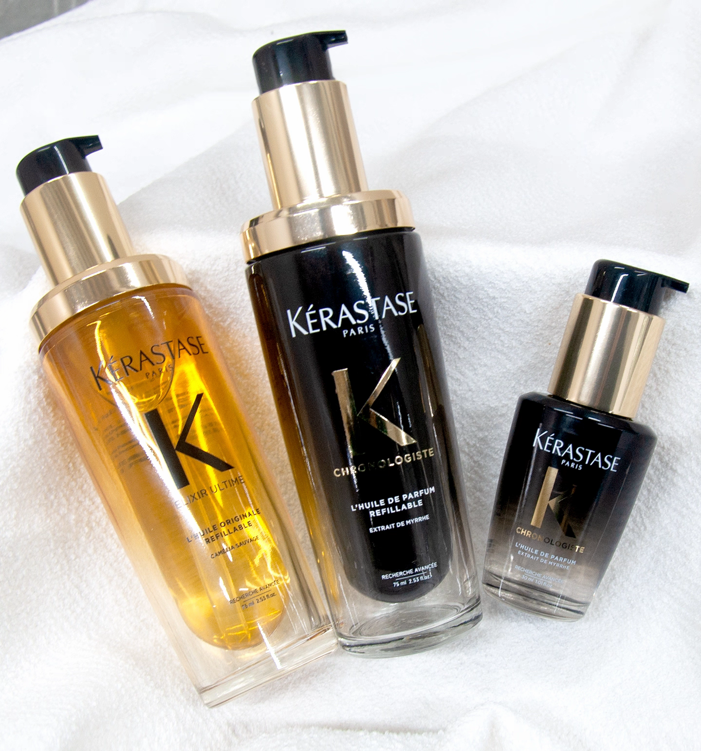 KERASTASE Hair Care Essential Oil Black Diamond Caviar Camellia Oil Essential Oil 75ml Moisturizing Smooth High Quality-image-1079615318