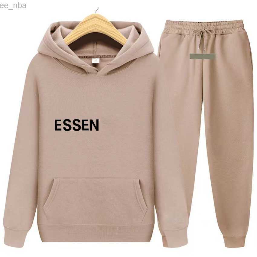 Mens sports designer Tracksuits fallWinter warm candy color letter pullovers the same style running basketball home one set of two