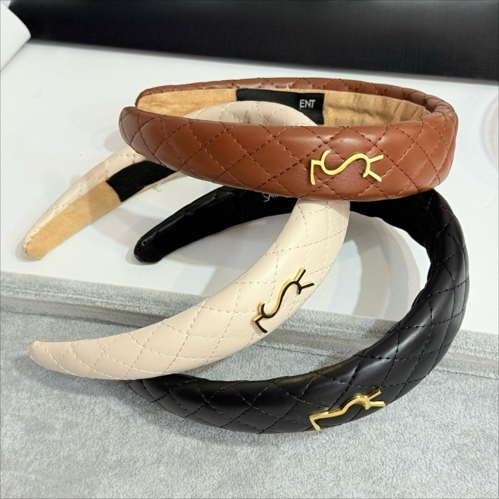 Leather Headband Designer Retro Style Headband To Enhance The Skull Headdress Diamond Leather Headband High Quality Simple Temperament Hair Acces-image-1079574752