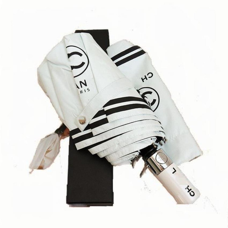 Umbrellas Rubber Snow Designer Sun Umbrellas Protection Black And White Automatic Three Fold Gift Box Umbrella Drop Delivery Home Garden House Ot-image-1096023156