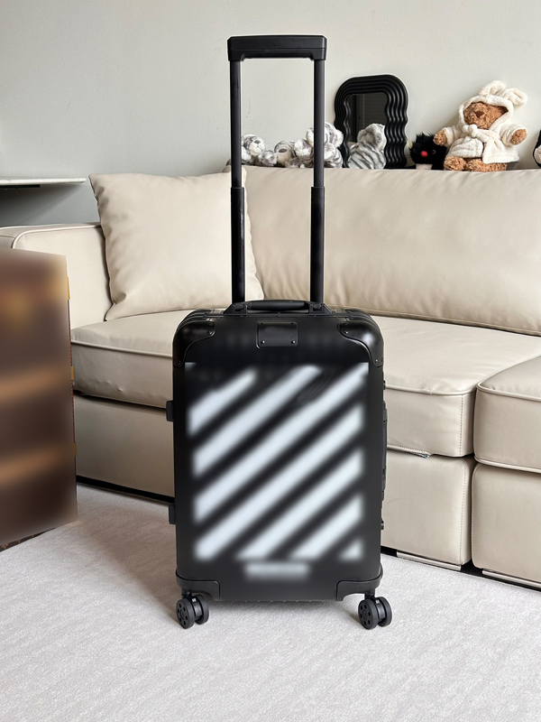 Designer Transparent suitcase Trolley Luggage women Co branded 20 inch cabin size Travel Boarding Case men Luxury Luggage box original-image-1079780805