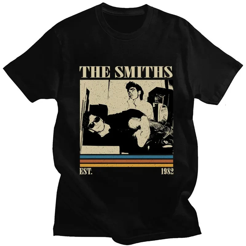 Vintage Style Band The Smiths T Shirt Meat Is Murder Punk Hip Hop Tshirts Men Women Cotton Oversized Summer Streetwear Gifts 251013
