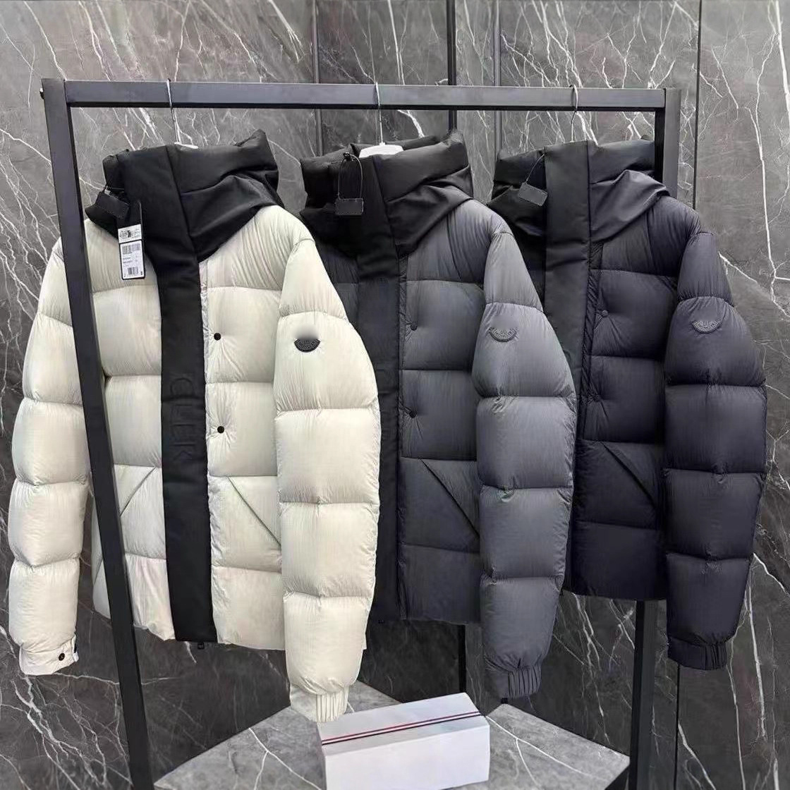 Veste en coton pour hommes de concepteur lâche hiver épaissi chaleur coupe-vent et imperméable à capuche unisexe