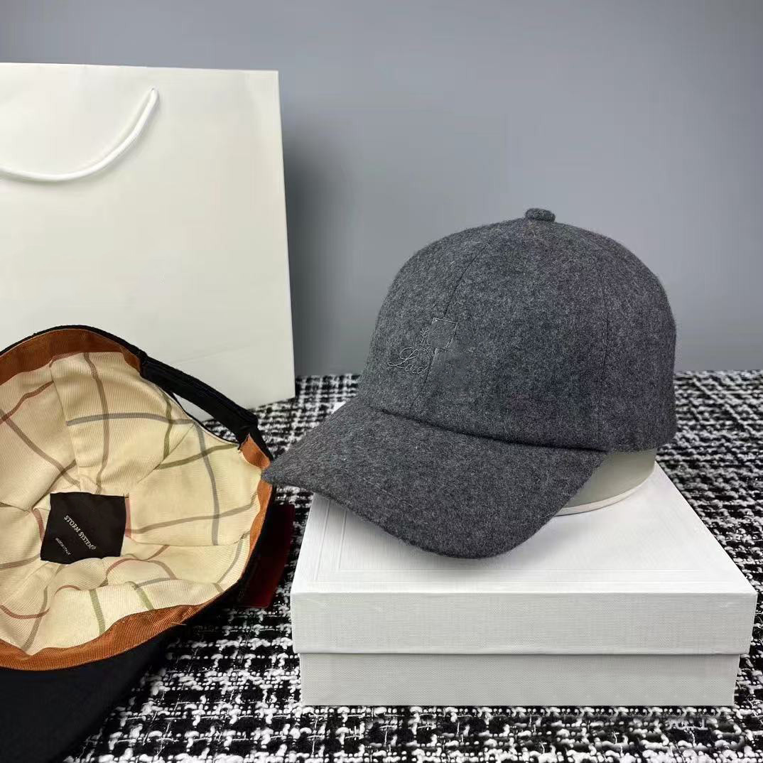 Casquette de baseball de luxe chapeau pour femmes designer hommes casquettes mode balle casquette coton cachemire chapeaux ajustés automne snapba