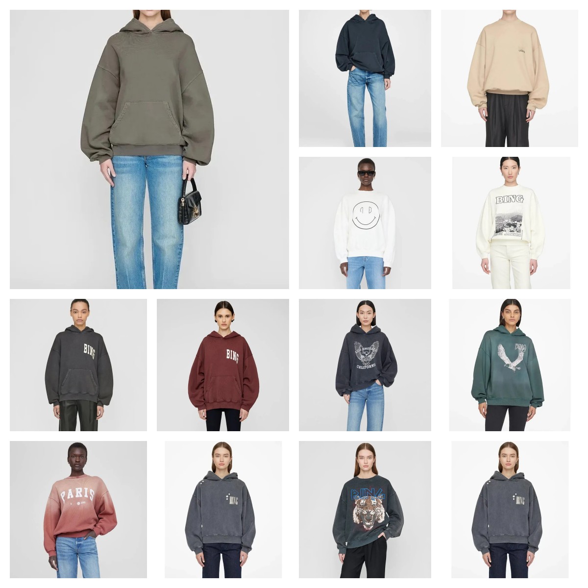 designer hoodie women Femmes Desginer Mode Coton À Capuche Nouveau Bing Classique Lettre Imprimer Lavage Eau Sauté Couleur Flocon De Neige Lâche